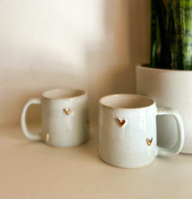 Load image into Gallery viewer, Soft Blue Gold Heart Mug
