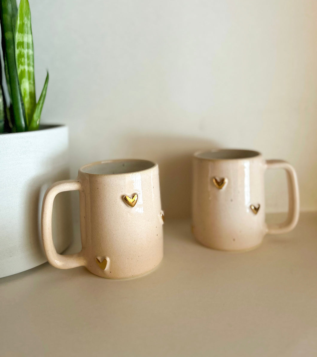 Blush Gold Heart Mug